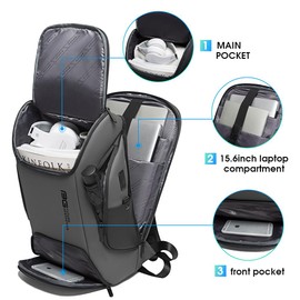 FUTURE AESTHEICS Business Laptop Smart backpack Can Hold 15.6 Inch Laptop Commute Backpack Carry on bag for men and women