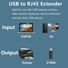 GELRHONR 2Pack USB 2.0 to RJ45 Ethernet Extender Adapter Cable,Over