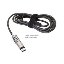 Angoily Laptop Password Lock Portable USB Security Lock for Notebooks Digital Devices Rotation Includes Sponge Patch to Prevent Scratches Theft Prevention