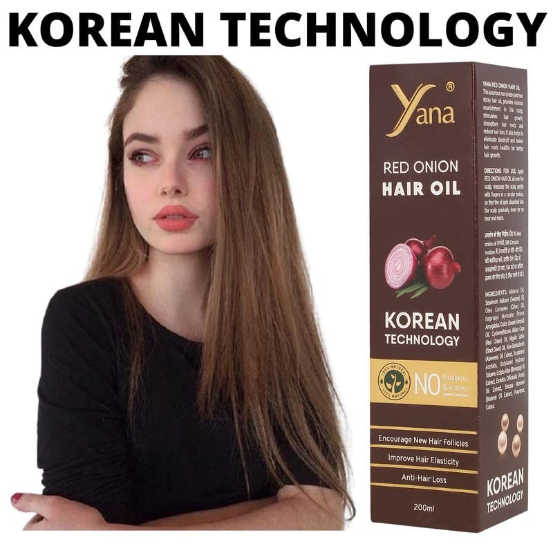 Yana Yana Onion Hair Oil For Stronger, Thicker, Longer Hair,