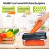Vegetable Chopper,12-in-1 Multifunctional Food Chopper,Professional Onion Chopper with 7 Blades,Vegetable