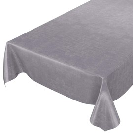 ANRO Oilcloth Tablecloth Oilcloth Tablecloth Oilcloth Table Cloth Concrete Grey Plain Urban, 100 x 140cm