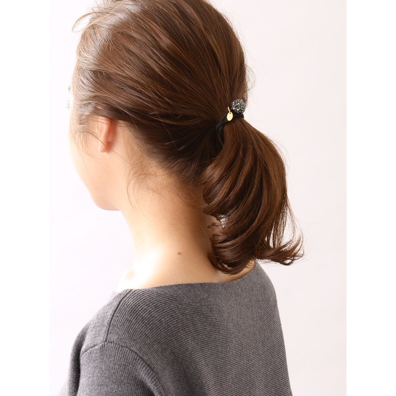 VingTAINE H-907 Rhinestone Ball Hair Elastic Bijou Hemisphere Hair Accessory,