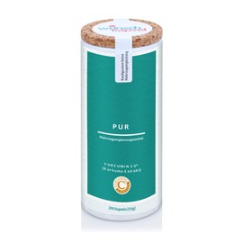 Curcumin C3 Pure, Exclusive Turmeric Extract with 125 mg Curcumin per Day. Highest Quality, Known Contents of BMC and DMC, 290 Handmade, Vegan Capsules from German Manufacture