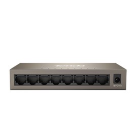 Tenda 8-Port Gigabit Network Switch, Unmanaged Ethernet Switch, Ethernet Hub / Splitter, Internet Switch, Fanless, Desktop and Wall Mounting, Plug and Play, Metal Case (TEG1008M)