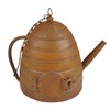 Metal Teapot Bird House in Rust Effect for Hanging