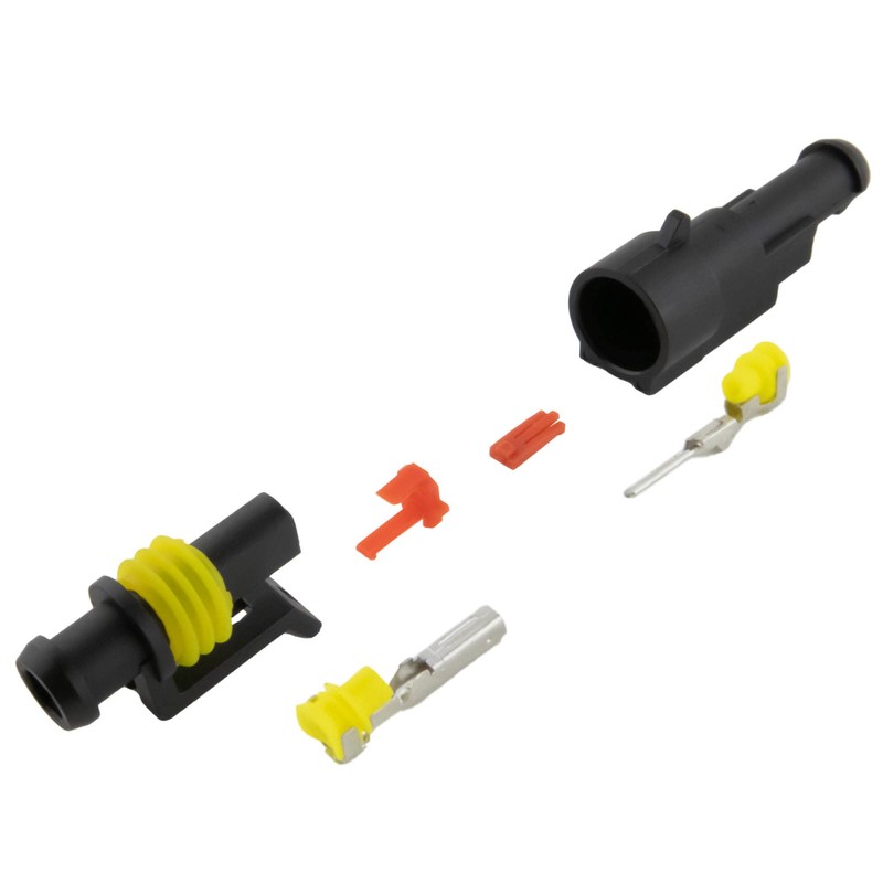10 x Car Cable Connector 1-Pin Quick Connector IP67 Waterproof