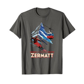 Matterhorn Ski Fun in Zermatt Alps Switzerland T-Shirt