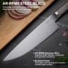 Butterfork 8 Inch Chef Knife, AR-RPM9 Steel, Pakkawood Handle Utility