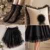 5.5Yards Double-Layer Pleated Chiffon Lace Trim Ruffle Trim Lace Ribbon