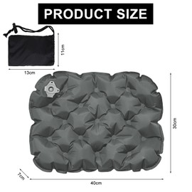 TNSLAND Inflatable Seat Cushion, Camping Seat Cushion, Waterproof Air Cushion, Seat Cushion, Ultralight Travel Cushion for Beach, Backpacking, Hiking, Fishing, Boating or at Concerts, Grandstands,