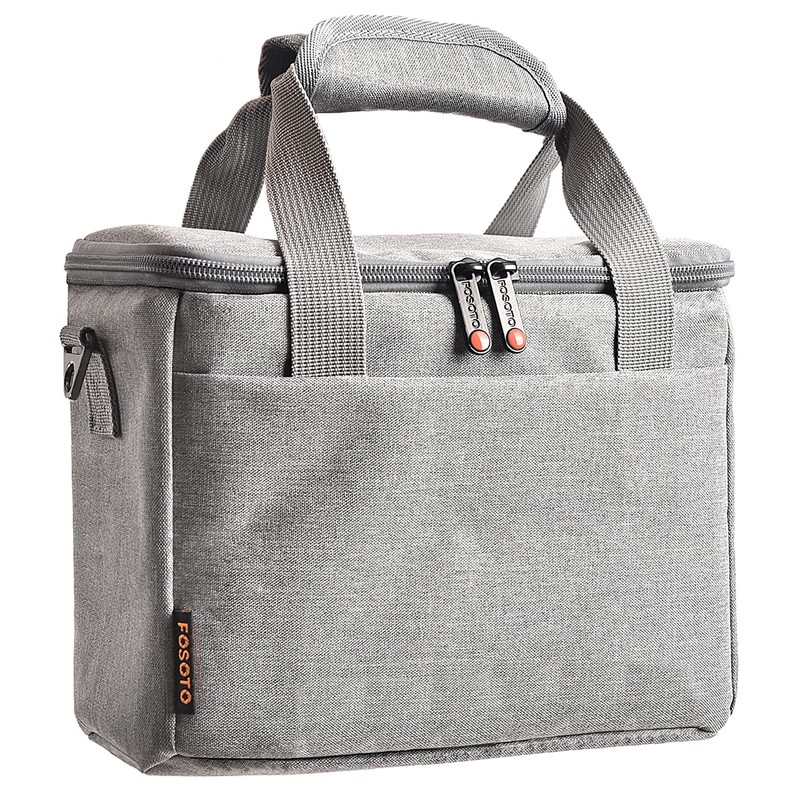 FOSOTO Waterproof SLR Camera Shoulder Bag, gray, shoulder bag