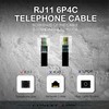 Conext Link RJ11 6P4C Modular Telephone Extension Cable Phone Cord