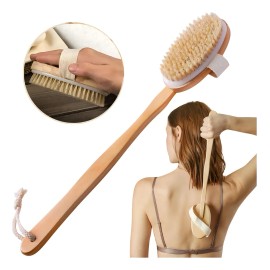Cepillo Corporal Universo Linea Cerdas Naturales Mango Removible