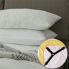 Bojueshaw 4pcs Bed Sheet Clips,Adjustable Bed Sheet Holder Strap,3 Way
