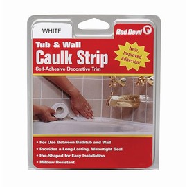 Red Devil 0151 (Wide) 1-5/8 in. x 11 ft. Tub & Wall Caulk Strip, 1-5/8" x 11', White