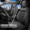 CAR PASS Leather Seat Covers Full Set Universal Water Resistant