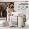 SLEEPING LAMB 170L Huge Blanket Storage Bag, Sturdy Oxford Fabric