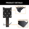 lifgarfe Universal Trailer Winch Plate Hitch Mount Winch Cradle Mounting