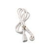 6 ft Power Cord Extension Cable, White (1, White)