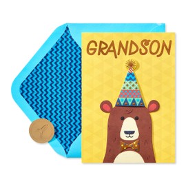 Papyrus Birthday Card for Grandson (Big Bear Hug)