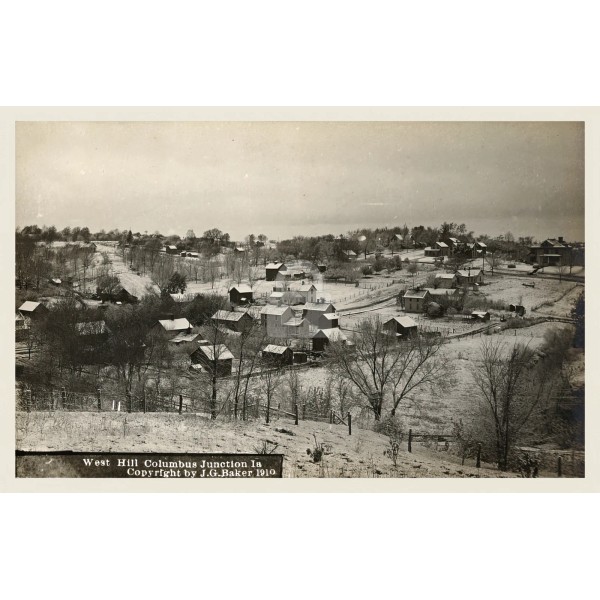 West Hill, Columbus Junction, IA 1910 RPPC Photo Postcard Copy