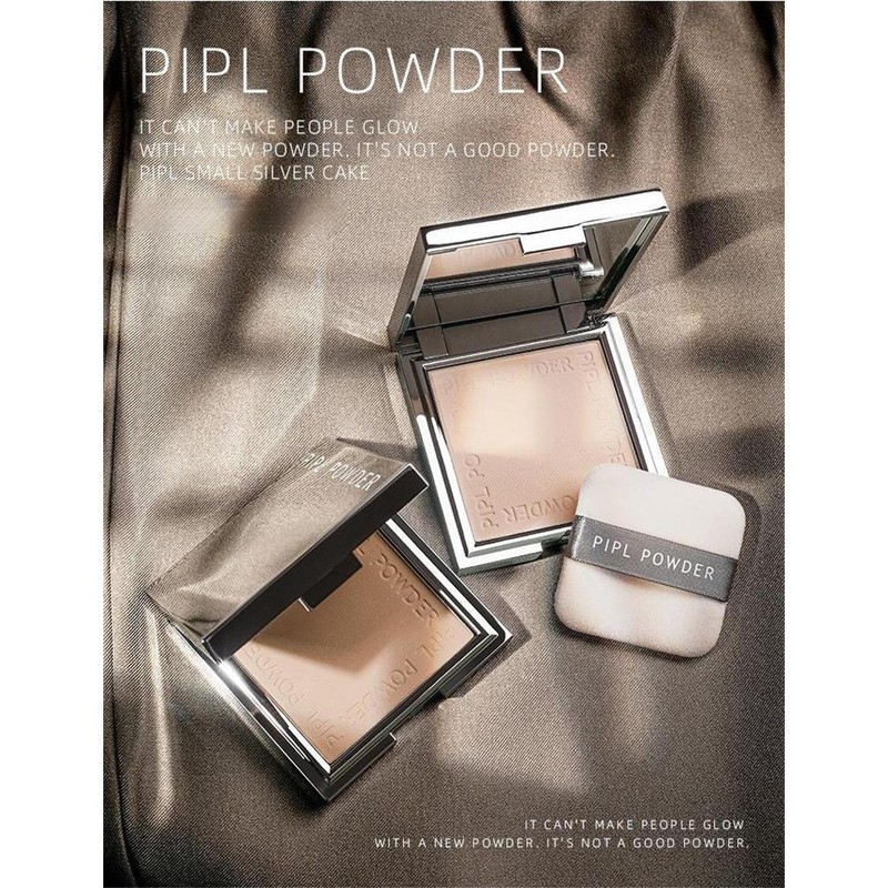 PIPL Bare Skin Pressed Powder Powder Foundation Face Powder Compact