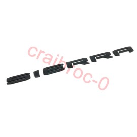 GMC 2X Gloss Black GMC SIERRA SLE 1500 2500 hd 3500 hd Tailgate Emblems Letters
