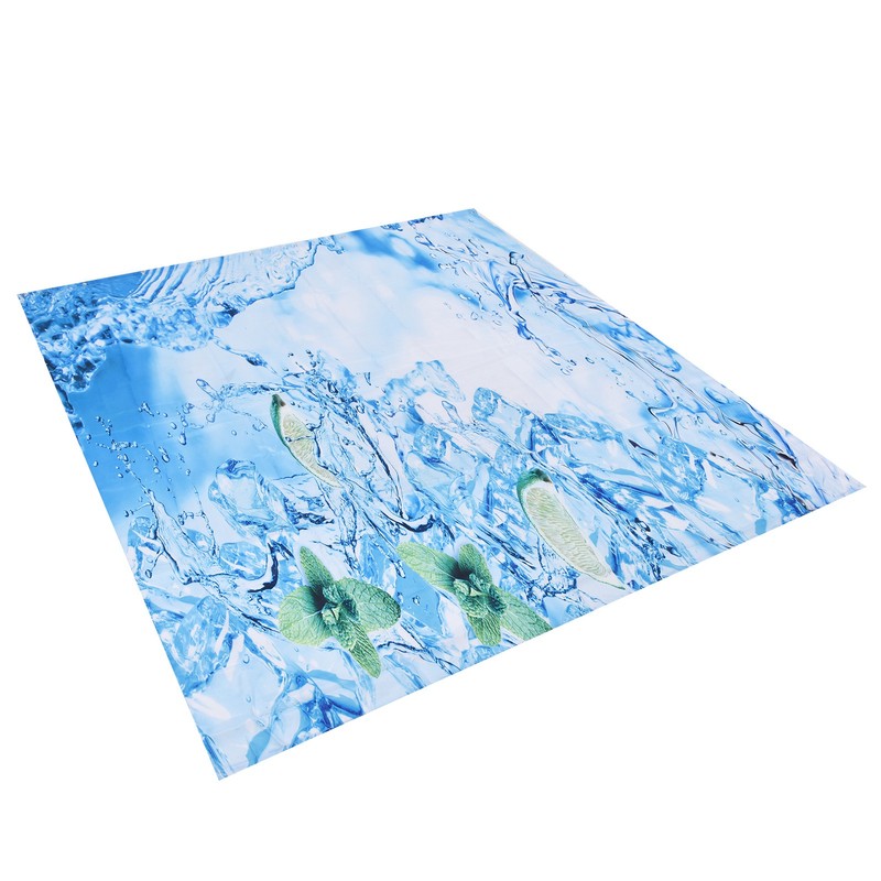 Bathroom Curtain with Hook Waterproof Elastic Hanging Shower Curtain for