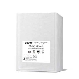 Wevac Vacuum Sealer Bags Food, BPA Free Commercial Grade, Compatible with All Vac Machines, Food Saver Vacuum Seal Bags, Meal prep and Great for Storage, 15x25cm 200 Count Precut Sous Vide Bags