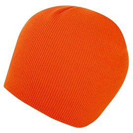Blaze Orange Thinsulate Beanie - 40 Gram - Single Piece - Made in USA