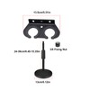 Summina Microphone Holder Wall Mount Dual Slot Adjustable Height Mic