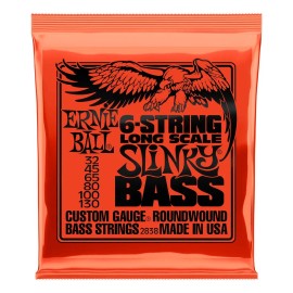 Encordado Ernie Ball Para Bajo Eléctrico Slinky 6 Cdas 2838