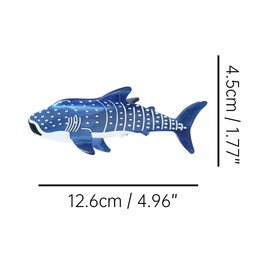 Whale Shark Hair Clip,Acetate Hair Clip,Small Claw Clip for Women,Blue, 1 Count (Pack of 1)