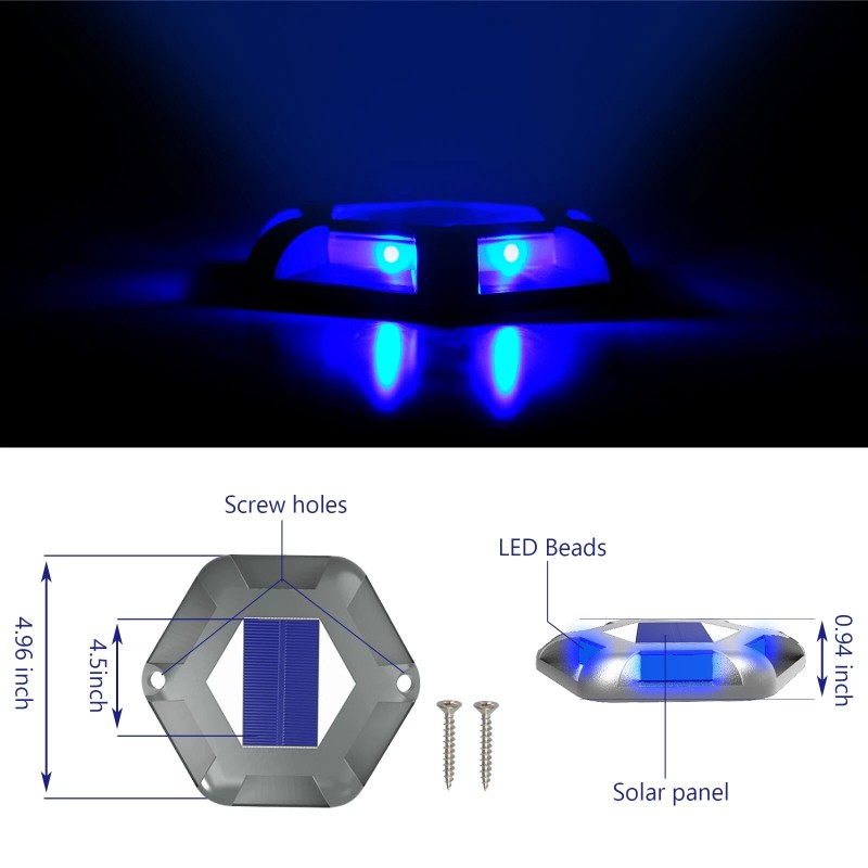 T-SUN 8Pcs Solar Deck Lights Deck Solar Dock LED Light