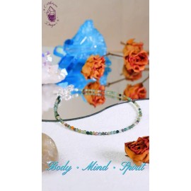 Unbranded Indian Agate Dainty Beaded Stone Healing Reiki Water Resistant Anklet Women Gift