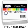White Cardstock 5" X 7" Heavyweight | 80lb 216gsm Cardstock