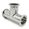 QiiMii SS304 Sanitary Vacuum Fittings - KF-40 Tri Clamp Tee