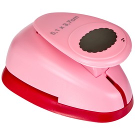 Efco Punch XL Oval Toothed 50 x 37 mm, Pink, 20 x 10 x 4 cm