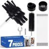 Bluesea 7 Pieces 12 Feet Dryer Vent Cleaner Kit, Reinforced