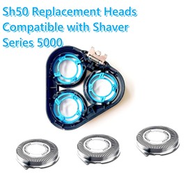 Sh50 Replacement Heads Compatible with Shaver Series 5000 (S5xxx)