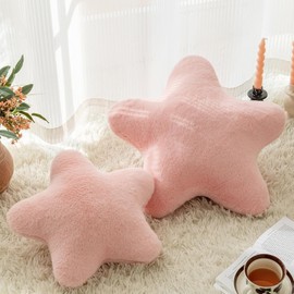 Star Pillow, Throw Pillows for Bed Couch, 15" Star Shaped Pillow Plush Floor Cushions Room Decor Pillow for Sofa Bedroom Living Room