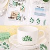 Doraking 45PCS Boxed DIY Decoration Green Leaves Adhesive Paper Stickers