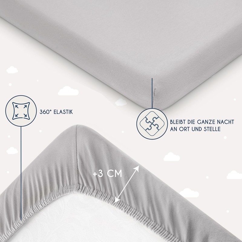 Dreamzie Fitted Cotton Sheet with Elasticated Waistband