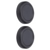 2PCS Lens Rear Caps ABS Plastic Snap On Lens Back
