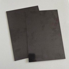 Carbon Fiber Sheet 1mm, 3mm, or 5mm Thickness; Carbon Fiber Sheets Carbon Fiber Plate Twill Weave Carbon Fiber Panel Glossy or Matte Finish (200 X 300 mm or 7.8 X 11.8 Inches)
