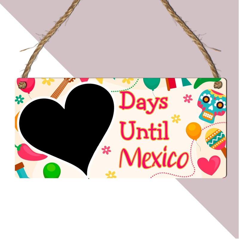 Days Until Mexico Countdown Plaque - Custom Holiday Countdown Sign