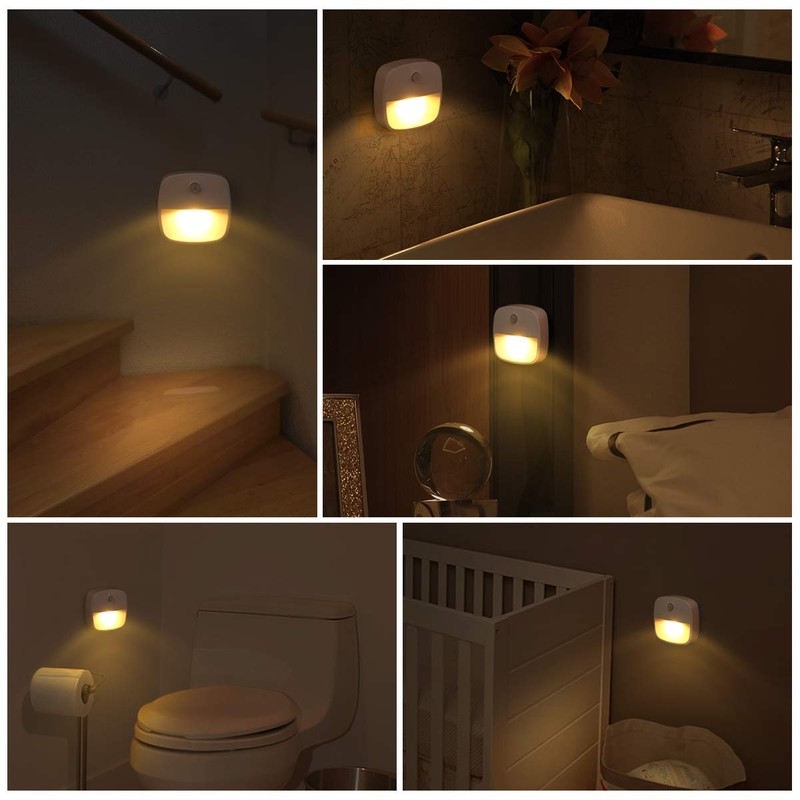 AMIR (Upgraded Version) Motion Sensor Light, Cordless Battery-Powered LED Night