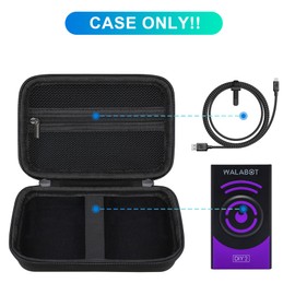 BOVKE Carrying Case Compatible with WALABOT DIY 2 - Advanced Stud Finder and Wall Scanner, Imaging Sensor Case for WALABOT in-Wall Imager with Mesh Pocket for Cables Accessories, Black