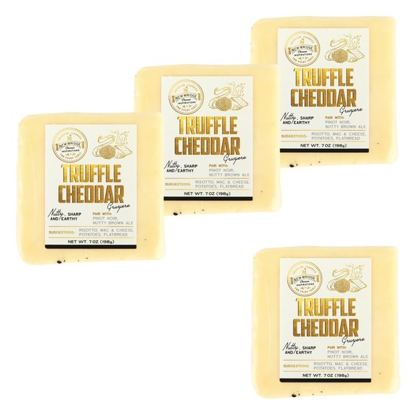 New Bridge Truffle Cheddar Gruyere, 7 oz, 4 Pack